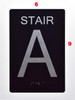 BRAILLE STAIR A SIGN
