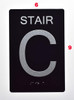 BRAILLE STAIR C SIGN