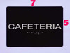BRAILLE CAFETERIA SIGN BRAILLE CAFETERIA SIGN
