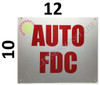 AUTO FDC  Safety Sign AUTO FDC  Safety Sign