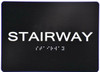 TACTILE HOTEL STAIRWAY SIGN
