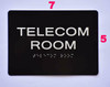 Telecom Room BlackSignage