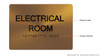 HOTEL ADA ELECTRICAL ROOM SIGN