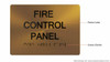 BRAILLE FIRE CONTROL PANEL SIGN