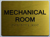 TACTILE HOTEL MECHANICAL ROOM SIGN