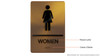 HOTEL ADA WOMEN RESTROOM GOLD SIGN HOTEL ADA WOMEN RESTROOM GOLD SIGN