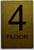 HOTEL FLOOR 4 SIGN HOTEL FLOOR 4 SIGN