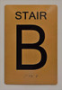 HOTEL DIRECTIONAL SIGN STAIR B HOTEL DIRECTIONAL SIGN STAIR B