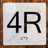 HOTEL DIRECTIONAL SIGN APARTMENT NUMBER 4R