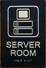 HOTEL SERVER ROOM SIGN