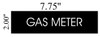 GAS METER  Safety Sign GAS METER  Safety Sign