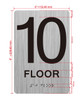 HOTEL 10 FLOOR SIGN HOTEL 10 FLOOR SIGN
