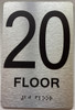BRAILLE 20 FLOOR SIGN BRAILLE 20 FLOOR SIGN