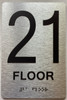 ADA 21 FLOOR SIGN