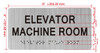 ELEVATOR MACHINE ROOM -The park ave line Sign