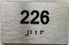 ADA APARTMENT NUMBER - UNIT NUMBER SIGN