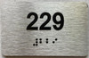 HOTEL ADA APARTMENT NUMBER - UNIT NUMBER SIGN