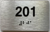 ADA APARTMENT NUMBER - UNIT NUMBER SIGN