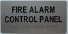 HOTEL ADA FIRE ALARM CONTROL PANEL SIGN