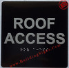 ADA ROOF ACCESS SIGN
