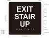HOTEL EXIT STAIR UP SIGN