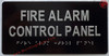 ADA FIRE ALARM CONTROL PANEL SIGN