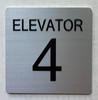 HOTEL ADA ELEVATOR NUMBER (ELEVATOR NUMBER 4) SIGN HOTEL ADA ELEVATOR NUMBER (ELEVATOR NUMBER 4) SIGN