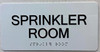 HOTEL SPRINKLER ROOM SIGN