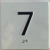 HOTEL ADA ELEVATOR FLOOR 7 /JAMB PLATE FLOOR 7 SIGN HOTEL ADA ELEVATOR FLOOR 7 /JAMB PLATE FLOOR 7 SIGN