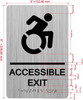 HOTEL ACCESSIBLE EXIT SIGN HOTEL ACCESSIBLE EXIT SIGN