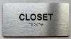 HOTEL CLOSET SIGN HOTEL CLOSET SIGN