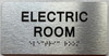 ADA ELECTRIC ROOM SIGN ADA ELECTRIC ROOM SIGN