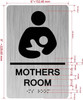 MOTHERS ROOM  with Raised letters/Image & Grade 2 Braille - Includes Red Adhesive pad for Easy Installation Sign MOTHERS ROOM  with Raised letters/Image & Grade 2 Braille - Includes Red Adhesive pad for Easy Installation Sign