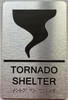 ADA TORNADO SHELTER SIGN ADA TORNADO SHELTER SIGN