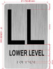 HOTEL ADA FLOOR NUMBER (LOWER LEVEL) SIGN HOTEL ADA FLOOR NUMBER (LOWER LEVEL) SIGN