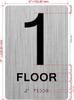 HOTEL DIRECTIONAL SIGN FLOOR NUMBER (1ST FLOOR)