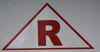 State Truss Construction R Triangular Signage