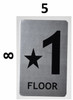 Star Floor ONE Number  Hpd Sign Star Floor ONE Number  Hpd Sign