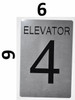Elevator 4 -Tactile s  Silver - Tactile Touch Braille -Tactile s  Sign Elevator 4 -Tactile s  Silver - Tactile Touch Braille -Tactile s  Sign
