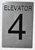 Elevator 4 -Tactile s  Silver - Tactile Touch Braille -Tactile s  Building Sign Elevator 4 -Tactile s  Silver - Tactile Touch Braille -Tactile s  Building Sign