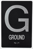 Ground Floor -Braille  with Raised Tactile Graphics and Letters  Graphics and Letters  . 6"x9" -Tactile s  -