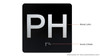 PH Elevator Jamb Plate - Signage
