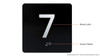 7TH Floor Elevator Jamb Plate - with Braille and Raised Number-Elevator Floor Number -Sign