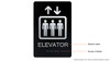 Elevator -Tactile s  Building Sign