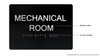 Mechanical Room-Tactile Signage