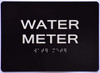 Water Meter-Tactile  Sign