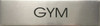 GYM  Delicato line  Sign GYM  Delicato line  Sign