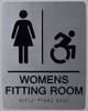 WomenS Fitting Room ACCESSIBLE with Symbol-Tactiles WomenS Fitting Room ACCESSIBLE with Symbol-Tactiles