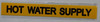 Pipe Marking- Hot Water Supply Building Sign Pipe Marking- Hot Water Supply Building Sign
