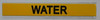 Pipe Marking- Water  Building Sign Pipe Marking- Water  Building Sign